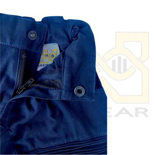 Viaan Navy OrthoEase Signature Chino – side view