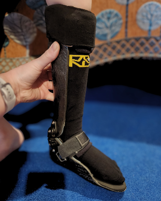 Black AFO Sock side view